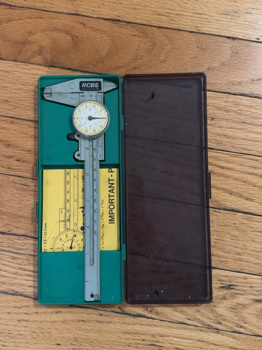 Vintage RCBS Dial Caliper Case Length Gauge 6” Reloading Tool w Case Instruction